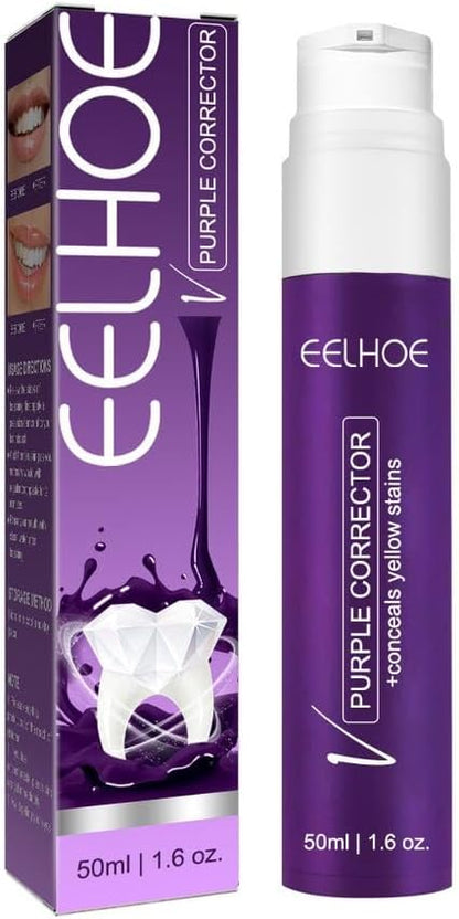 Color Corrector Toothpaste, 50ml Color Corrector Toothpaste For Teeth Whitening, Color Corrector For Correct Yellow Toothpaste For Teeth Cleaning Stain, 1
