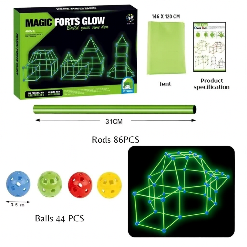 Kids Fort Galaxy Building Kit - Reduce Kids Screen Time