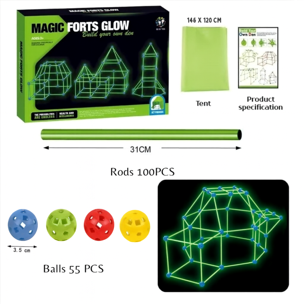 Kids Fort Galaxy Building Kit - Reduce Kids Screen Time