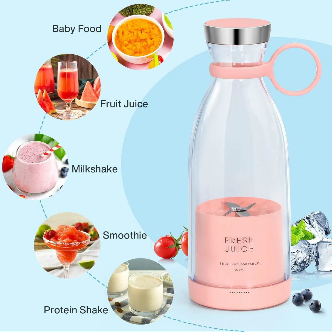 Mini Electric Automatic Juicer
