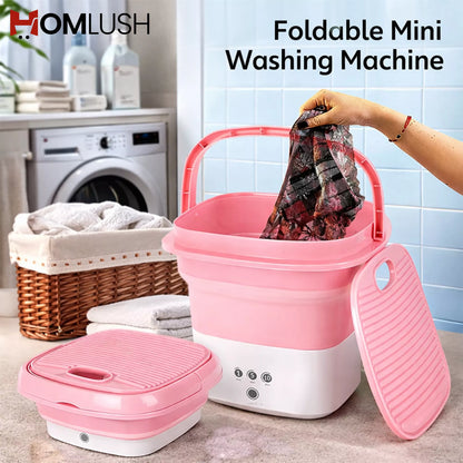 Portable Foldable Washing Machine with Dryer غسالة محمولة قابلة للطي مع مجفف