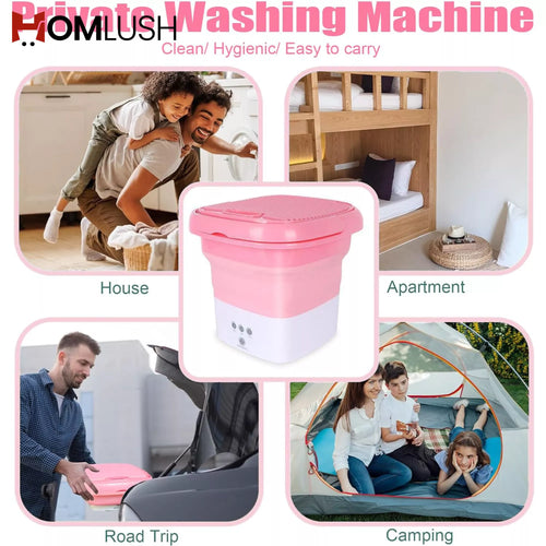 Portable Foldable Washing Machine with Dryer غسالة محمولة قابلة للطي مع مجفف