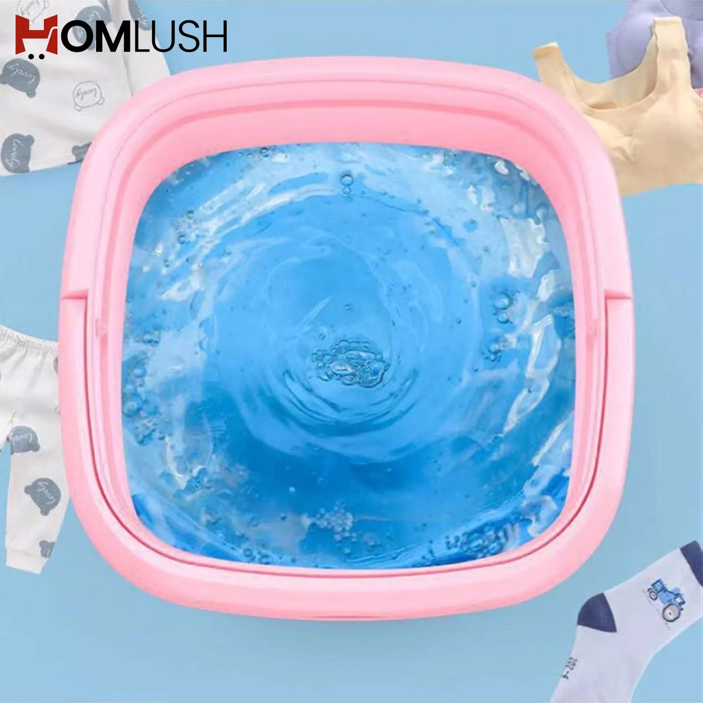 Portable Foldable Washing Machine with Dryer غسالة محمولة قابلة للطي مع مجفف