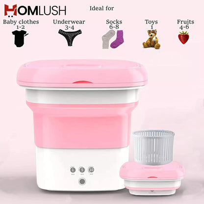 Portable Foldable Washing Machine with Dryer غسالة محمولة قابلة للطي مع مجفف