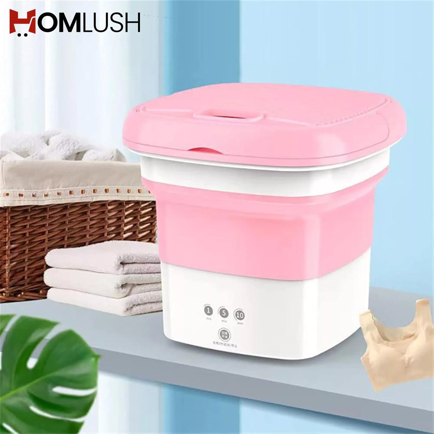 Portable Foldable Washing Machine with Dryer غسالة محمولة قابلة للطي مع مجفف
