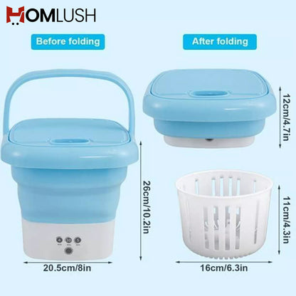 Portable Foldable Washing Machine with Dryer غسالة محمولة قابلة للطي مع مجفف