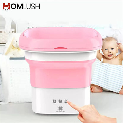 Portable Foldable Washing Machine with Dryer غسالة محمولة قابلة للطي مع مجفف