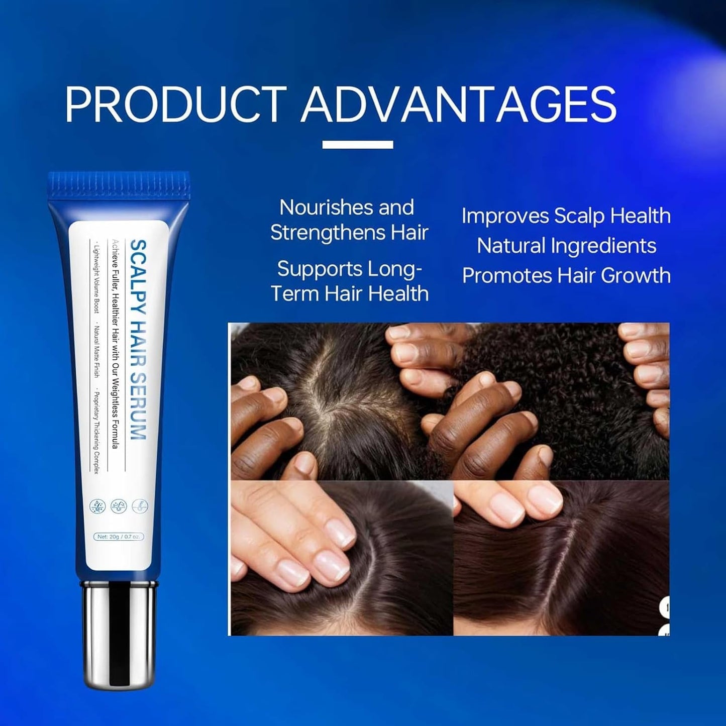 Seapuri Scalpy Hair Growth Serum For Men & Women For Hair Loss & Thinning