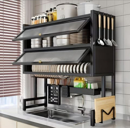 Kitchen Sink Dish Rack Cabinet