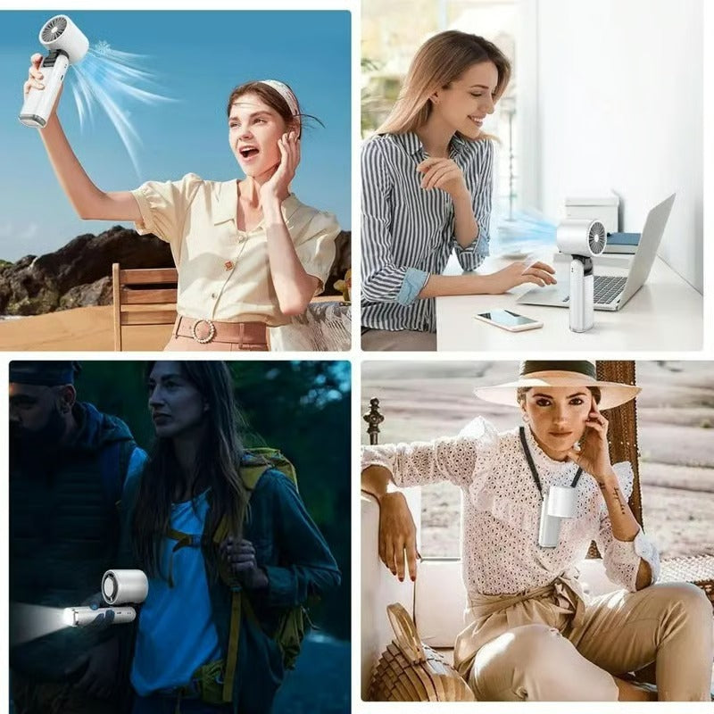 Portable Cooling Fan – Stay Cool Anywhere | مروحة تبريد محمولة – انتعاش في أي مكان
