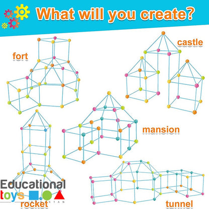 Kids Fort Galaxy Building Kit - Reduce Kids Screen Time
