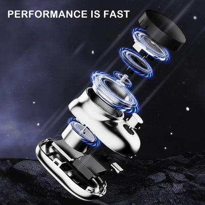 Mini Shaver 6 Blades Portable Electric Shaver Type-C Fast Charging Pocket Razor Beard Trimmer Shaving Machine